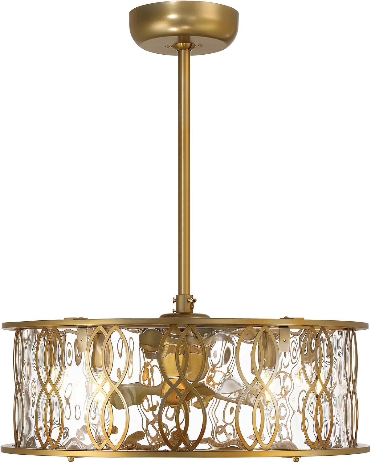 Savoy House Snowden 24 in. Indoor Burnished Brass Ceiling Fan Dallier with LED Bulbs 24-FD-2008-171