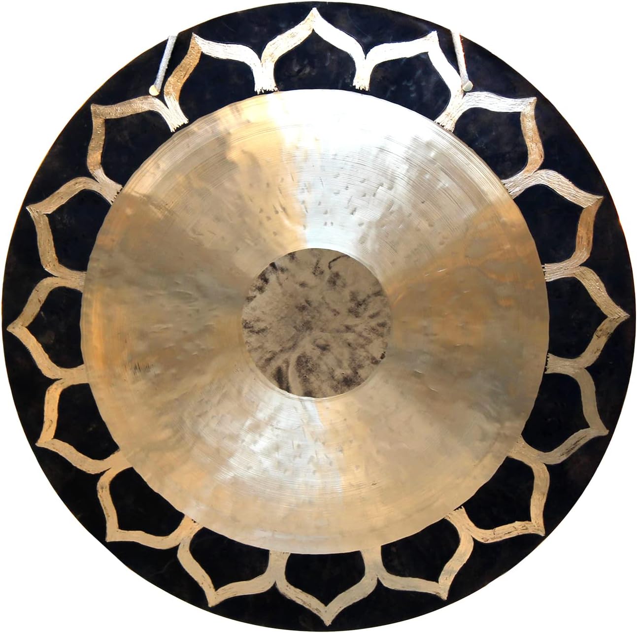 Arborea 22' Lotus Wind Gong with Gong Mallet and Hanging String Authentic Chinese Wind Gong for Sound Healing Home