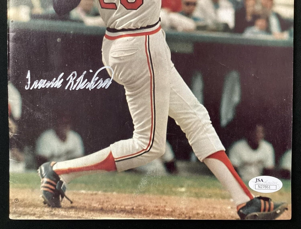 Frank Robinson Signed Sports Illustrated 10/18/71 No Label Orioles Autograph JSA - Autographed MLB Magazines
