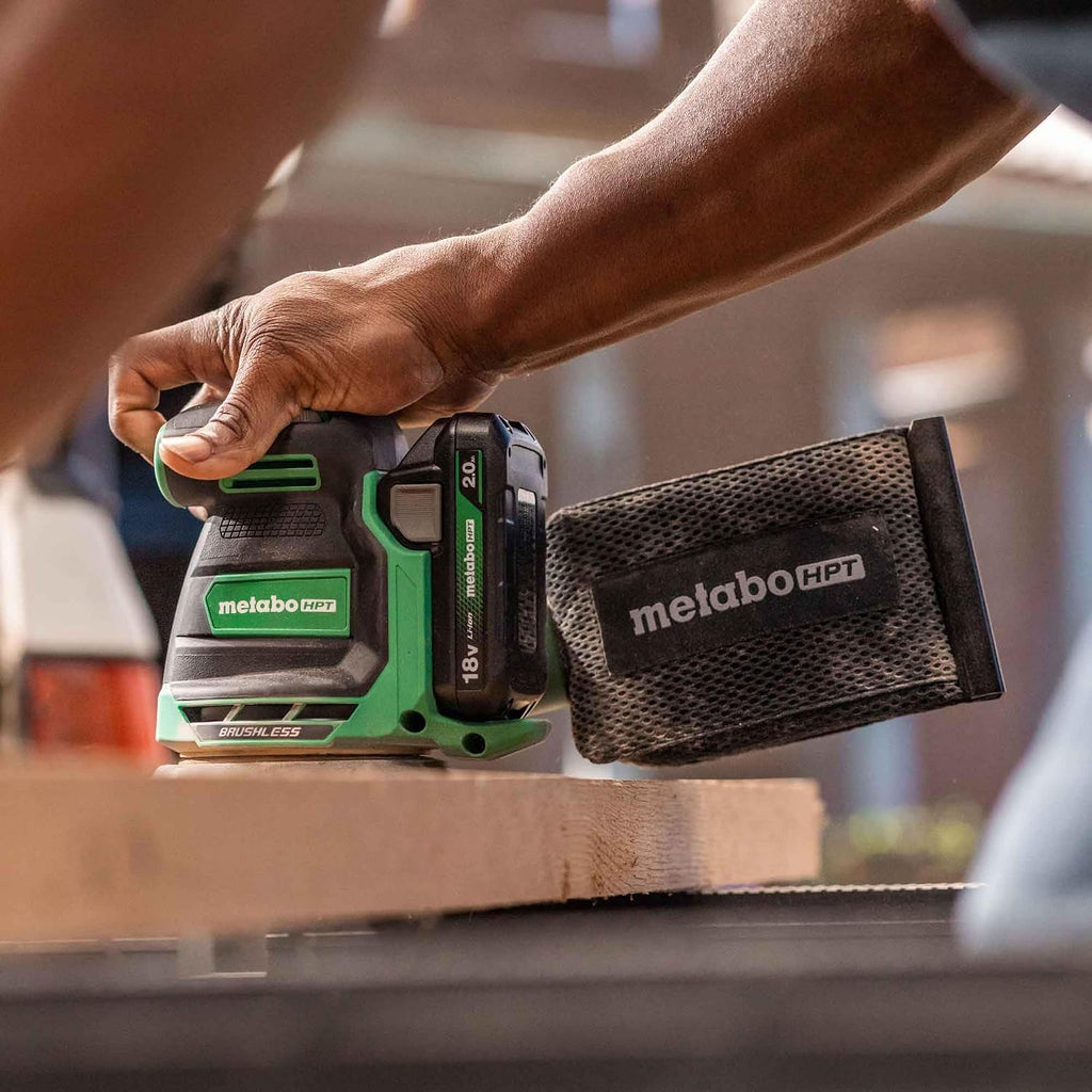 Metabo HPT 18V Cordless 5-Inch Random Orbital Sander, Best-in-Class Sanding Performance & Dust Collection, 6 Speed Settings, Lightweight Design, Multi-Use for Metal & Wood, Tool, Body Only, SV1813DAQ4