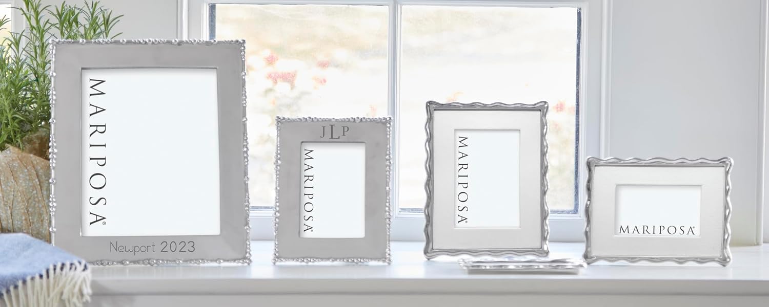 MARIPOSA Pearl Drop 8x10 Frame Silver