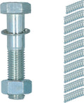 AB Tools M16 (16mm) x 75mm High Tensile Tow Bar Ball Fixing Bolts Washers + Nuts 100 Pack