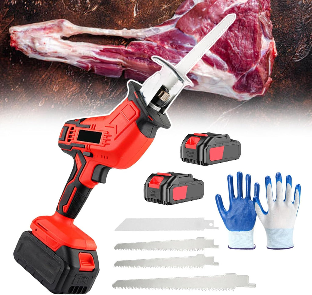 Electric Bone Cutting Saw,Handheld Cordless Reciprocating Saw,Meat Cutting Tools,for Bones/Meat Cutting