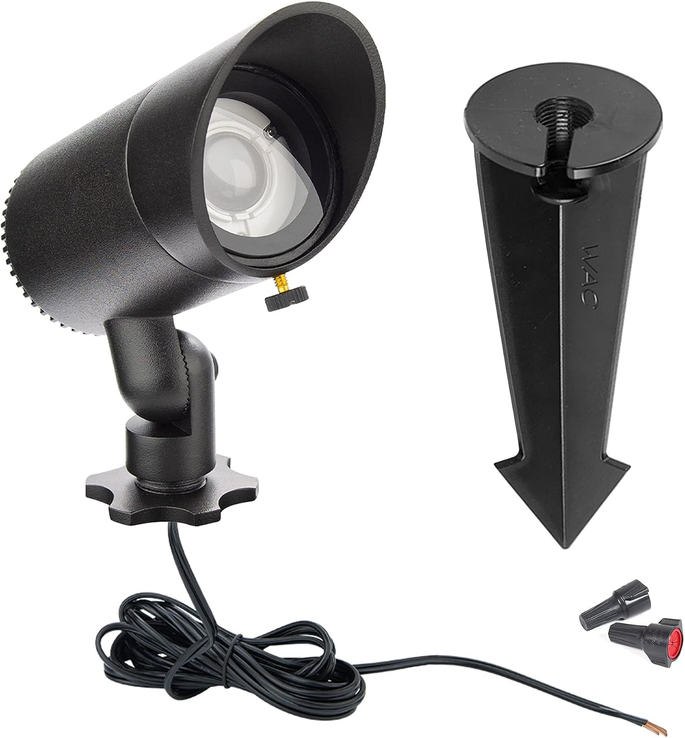 WAC Landscape Lighting, LED 12V Basic Accent Light 3W with Adjustable Beam Angle 2700K in Black