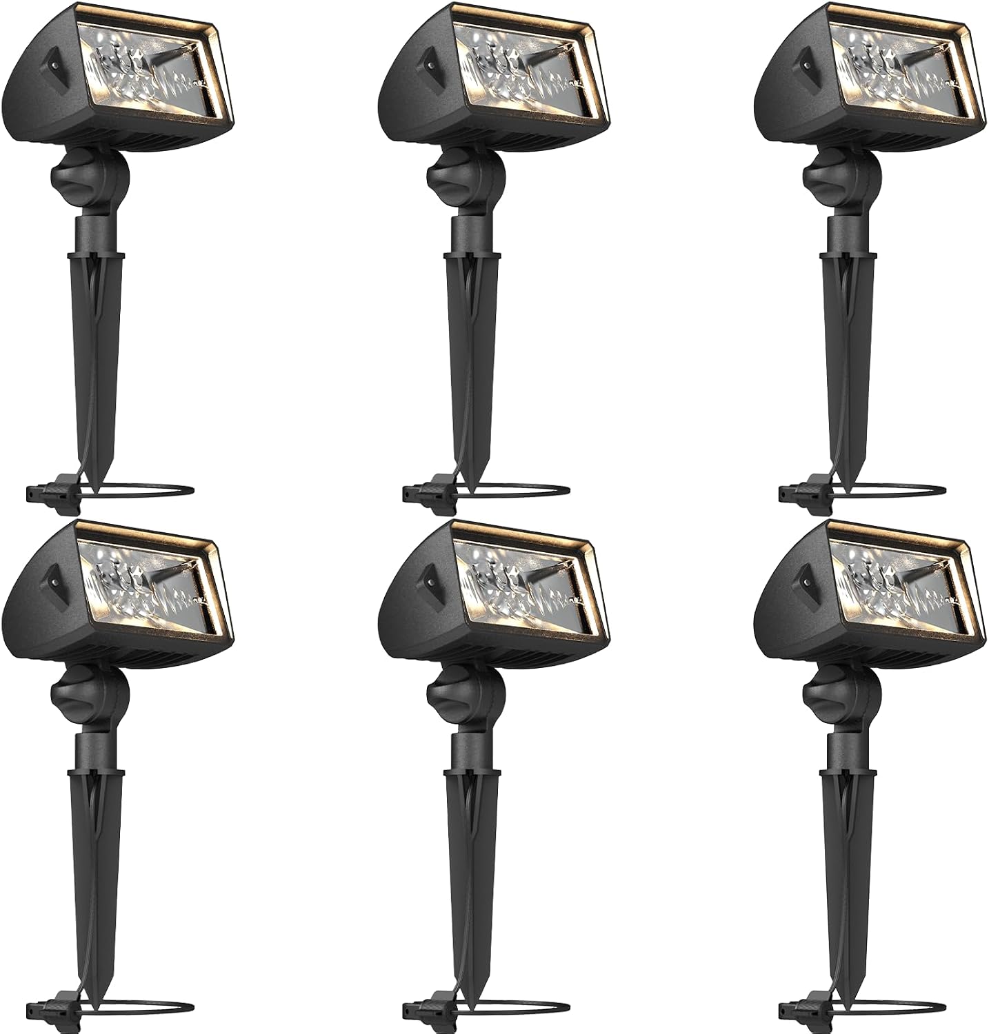 GOLDEN STAR LED Low Voltage Landscape Lighting LED Wall Wash Lights 18 Watt Weatherproof Floodlight Outdoor Landscape Lighting 600 Lumen Garden Lights 8401-4675-G06
