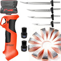 Electric Fillet Knife With Safety Lock - User-Friendly Cordless Reciprocating Filet Knife - Meat Saw w/ 4 Blades, 2-Hour Total Runtime, Commercial/Home Use For Fish/Meat/Small bone