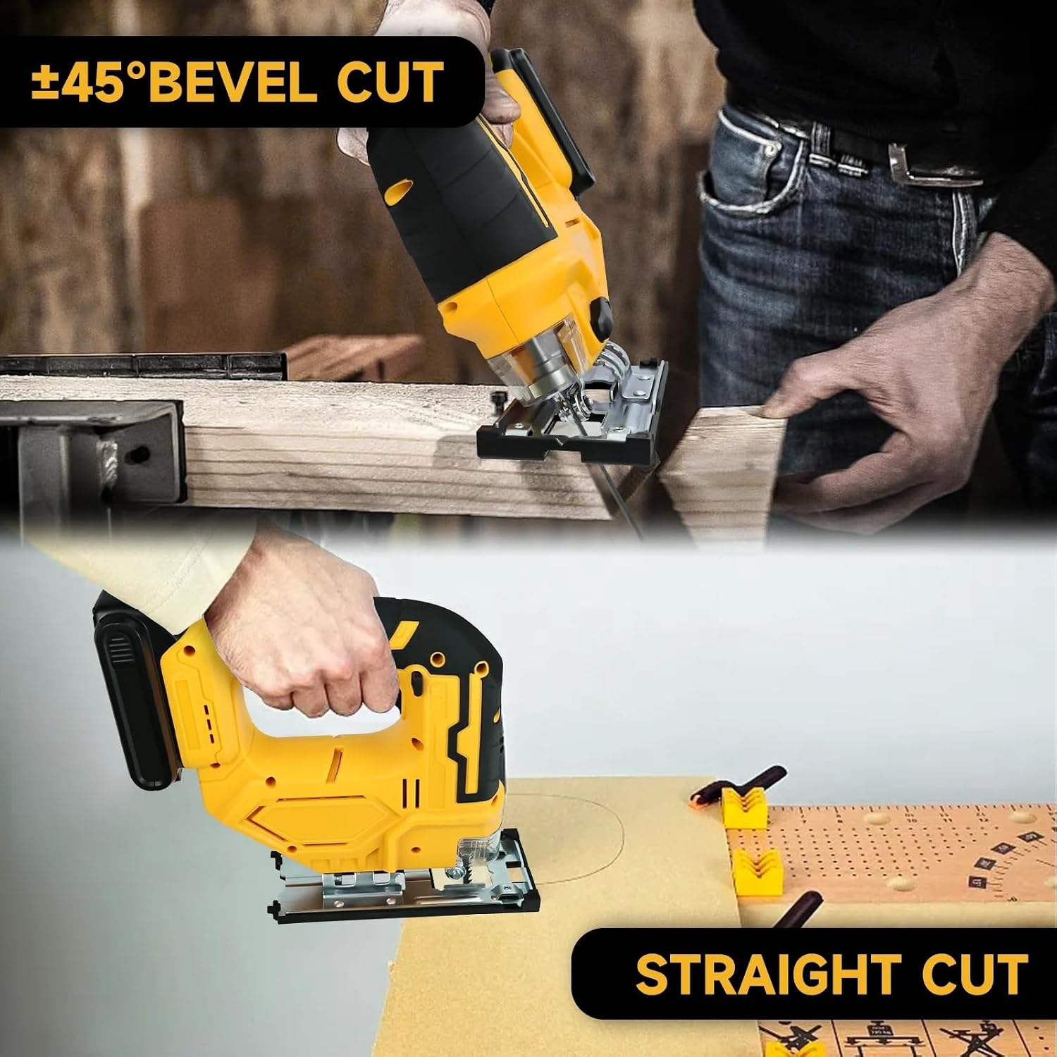 Reciprocating Saw, Electric Jig Saw Cordless Jigsaw Woodworking Tool