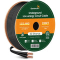 Gardencoin 12/2 Low Voltage Landscape Lighting Wire 250FT, 12 Gauge 2 Conductor Outdoor Direct Burial Electrical Cable, Pure Copper, ETL Listed