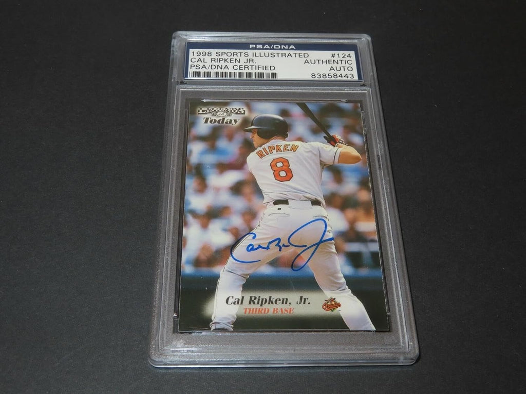 Cal Ripken Jr. Signed 1998 Sports Illustrated Card #124 Auto PSA/DNA COA 1A - Autographed MLB Magazines