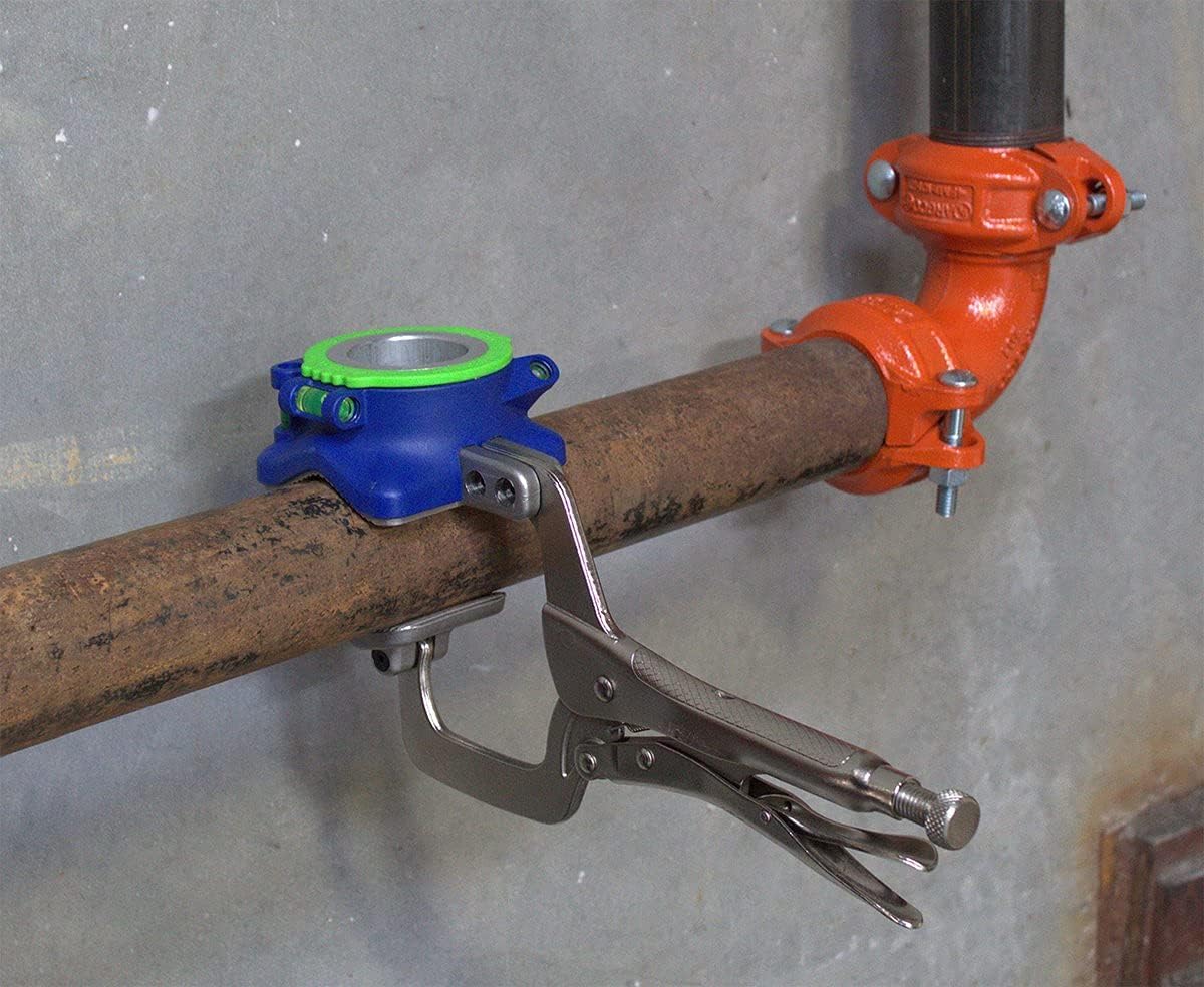 HoleMaster Pipe Hole Cutter Clamp Jig cut up to 2inch Hole in 4inch Pipe (Drill Not Included)