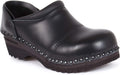 Troentorp Clogs, Picasso Bastad Slip On Steel Toe Non Slip Womens Leather Wooden Nursing Chef Work Swedish Clogs