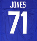 Seahawks Walter Jones Autographed Blue Jersey MCS Holo