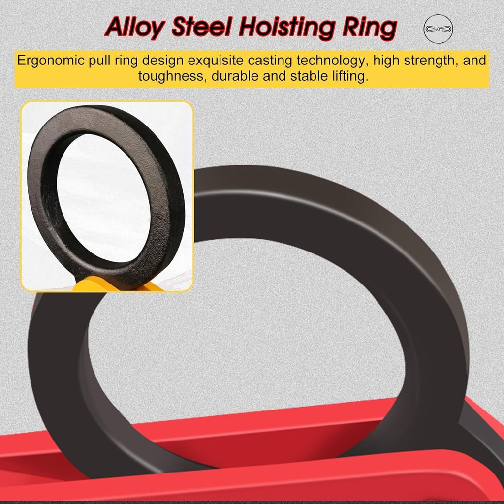 Vertical Adjustable Jaw Opening Slab Lifter Red Lifting Clamps Grabber 2-12 CM, for Hanging Stone Transportation, Steel Single Scissor Puller Hoisting(Opening 2-6 cm/0.8-2.4 in)