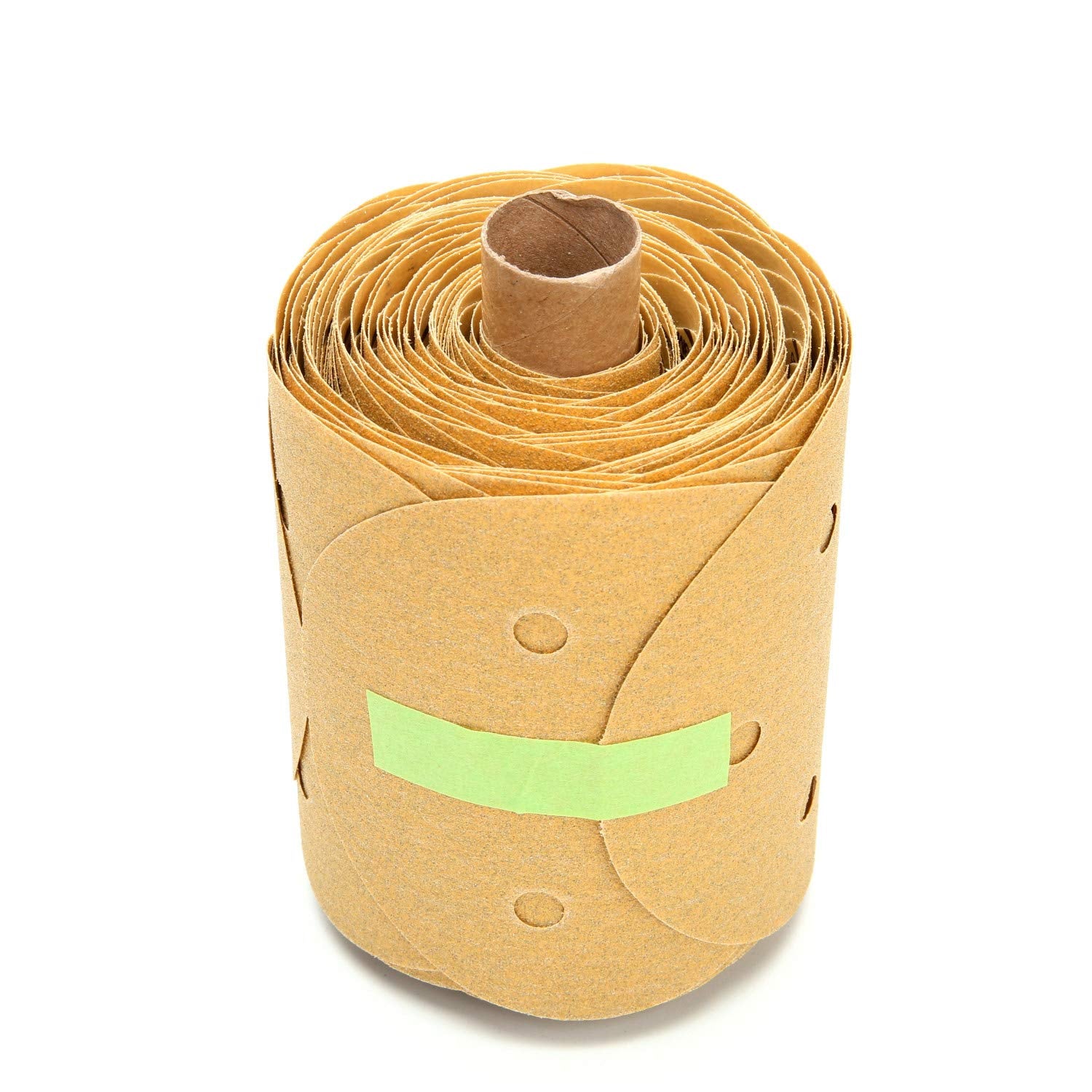 Cubitron II Stikit Gold Paper D/F Disc Roll 216U, PSA Attachment, Aluminum Oxide, 5' Diameter, P100 Grit (Roll of 125)