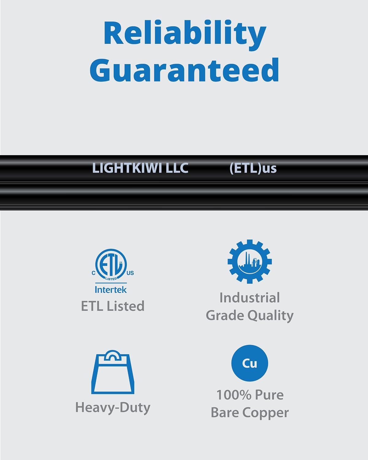 Lightkiwi 10/2 Low Voltage Landscape Wire - 500 Feet - Outdoor Underground Direct Burial Stranded Cable for Spotlight, Pathway Lighting - Weatherproof, ETL Listed