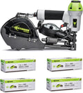 STINGER CN100B Pneumatic Cap Nailer Kit, Tool & 8000 Caps/Nails, Collated Cap Nails for Roofing Underlayment & House Wrap (0136252)