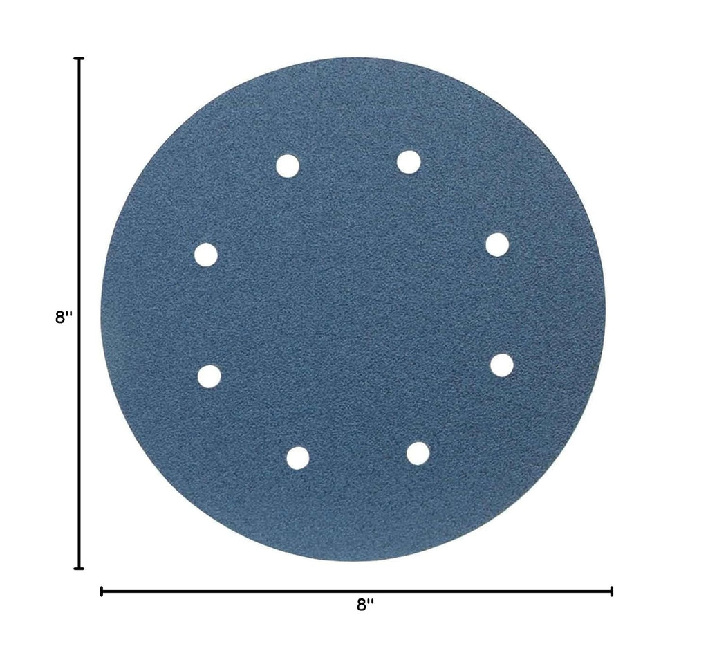 Norton 66261123596 23596 H875 Series Vacuum Sanding Disc, 8 in, 80 Grit, Zirconia Alumina, PSA Attachment