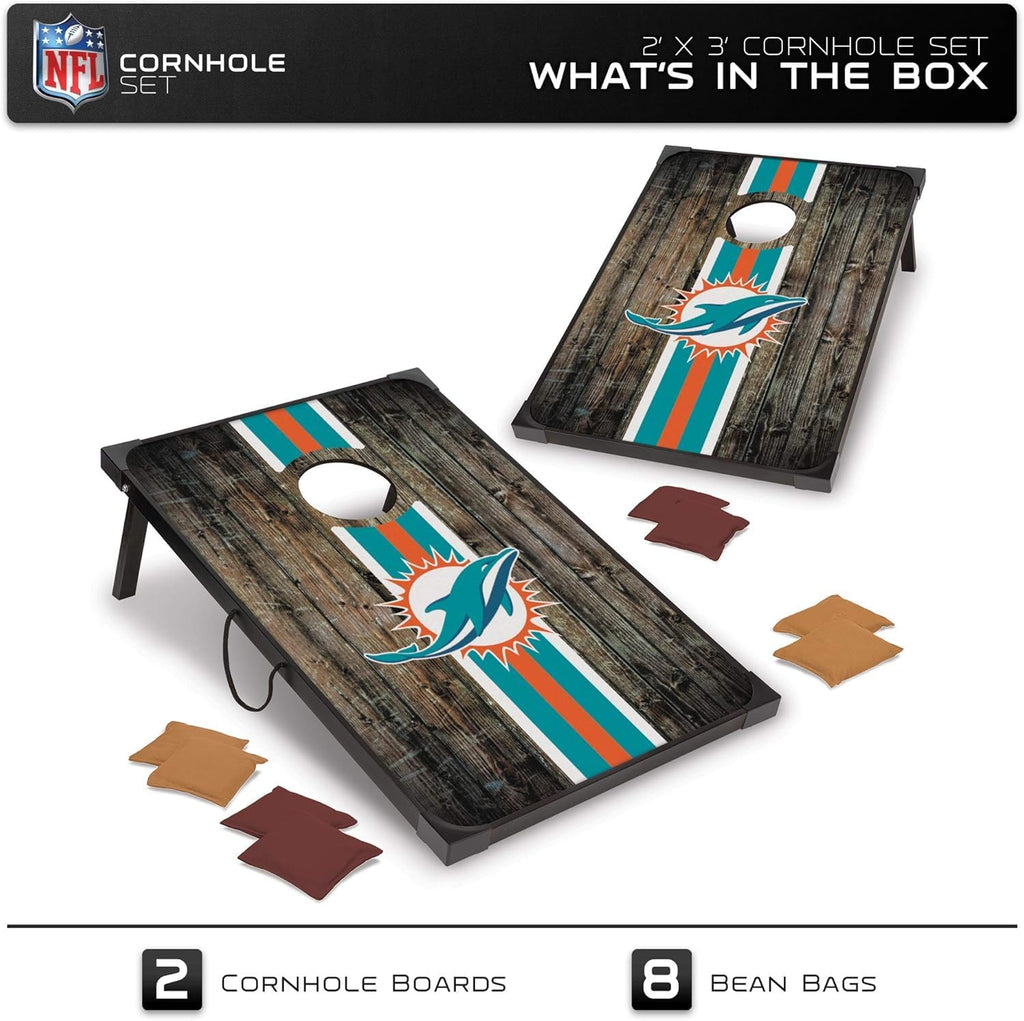 Wild Sports NFL 2' x 3' MDF Deluxe Cornhole Set - with Corners and Aprons