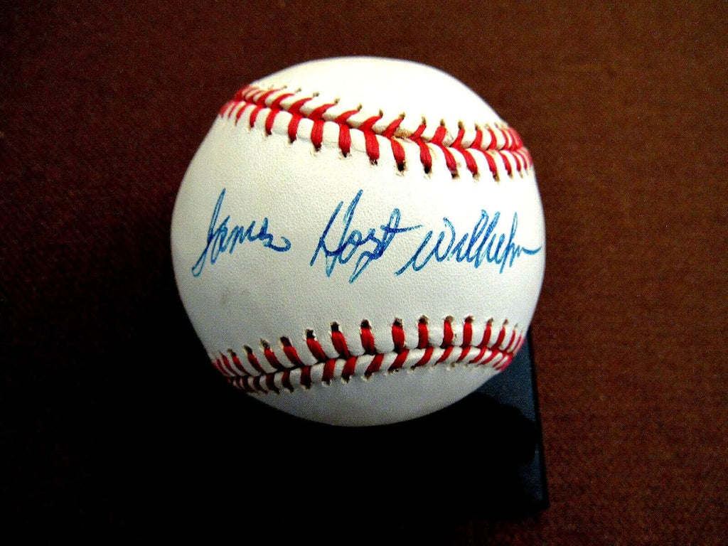 Hoyt Wilhelm James Giants Orioles Sox Hof Signed Auto Vtg Oal Baseball Jsa - Autographed Baseballs