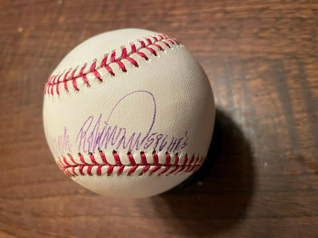 Frank Robinson Baltimore Orioles Cincinnati s 586 Hrs Signed Baseball Jsa - Autographed Baseballs