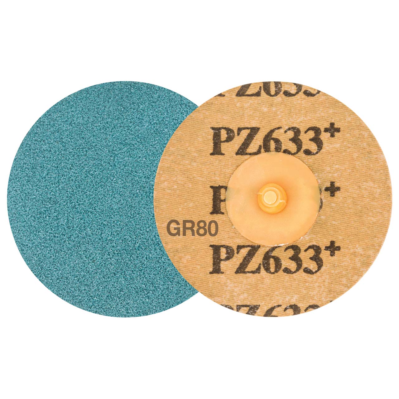 Walter 04D308 3' Twist Topcut Sanding Discs Quick Change ZA Discs 80 Grit Orange, 50 Pack