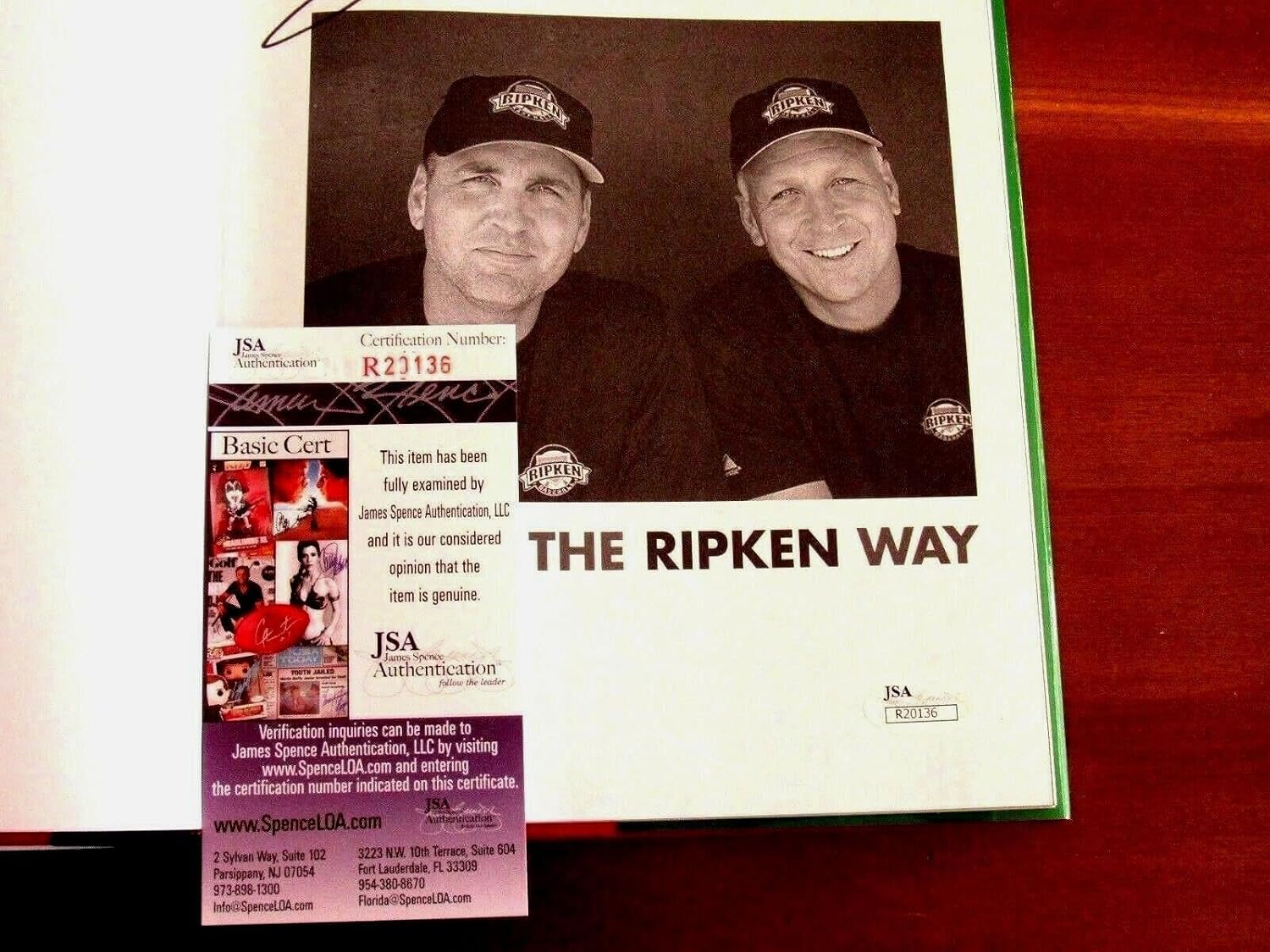 Cal Ripken Jr Billy Orioles Signed Auto Play Baseball The Ripken Way Book Jsa - MLB Autographed Miscellaneous Items