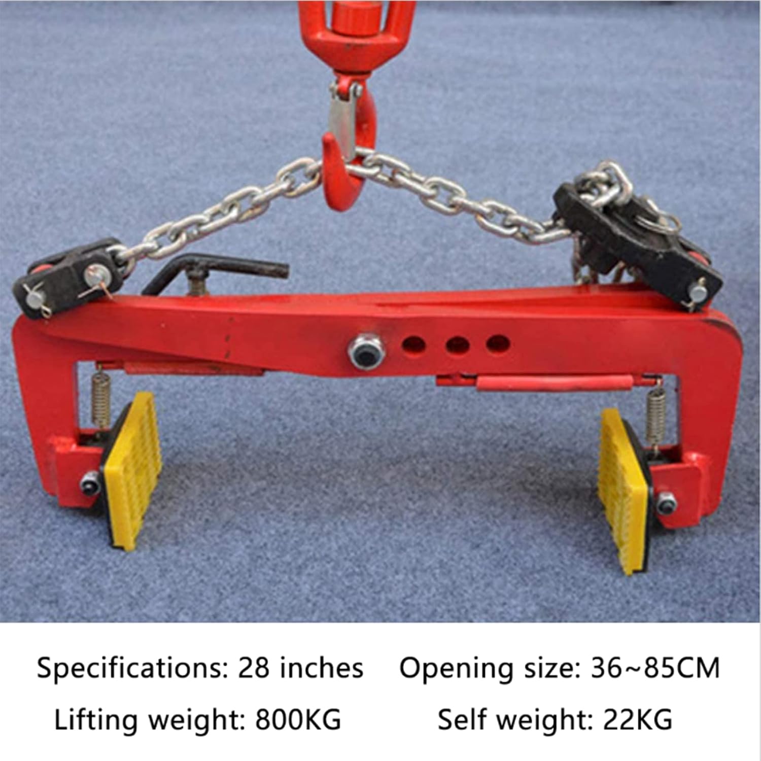 Plate Clamp, Vertical Plate Clamp for Lifting and Transporting Hanging Stone Fixture, Lifting Clamp Jaw Opening 4 Inch(B5)