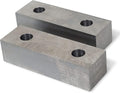 Machinable Metal Vise Jaws for Bench Vise 8 inch, 1.5'T x 2'W x 8'L, 1018 Carbon Steel, Set of 2