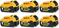 6 Pack 20V 8.0A Replacement Battery Compatible with Dewalt DCB200 DCD DCF DCG Series Cordless Power Tools