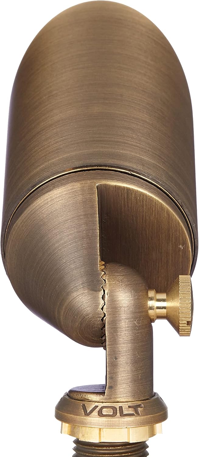 VOLT 20-Pack Top Dog 12V Cast Brass Outdoor Spotlights (Bronze) for Low Voltage Landscape Lighting of Yard, Lawn, Garden, Patio, Trees & House