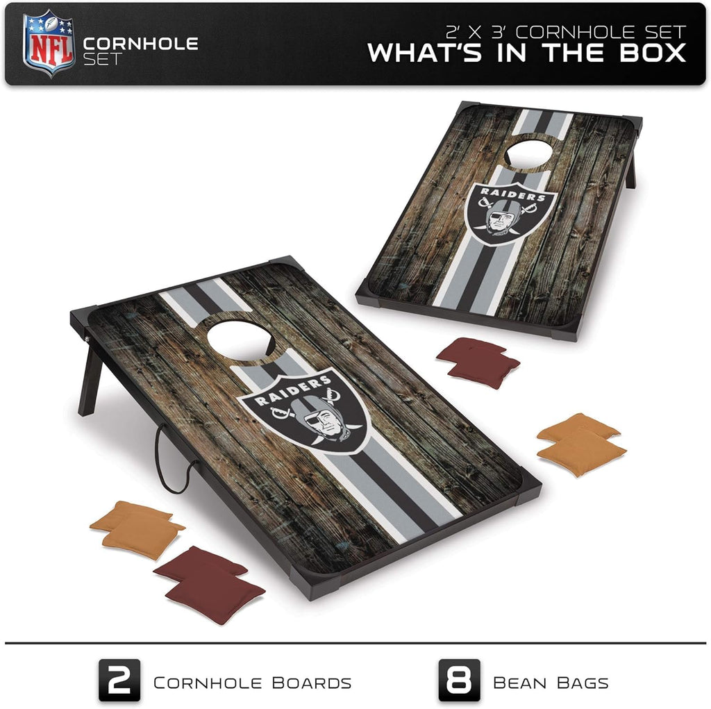 Wild Sports NFL 2' x 3' MDF Deluxe Cornhole Set - with Corners and Aprons
