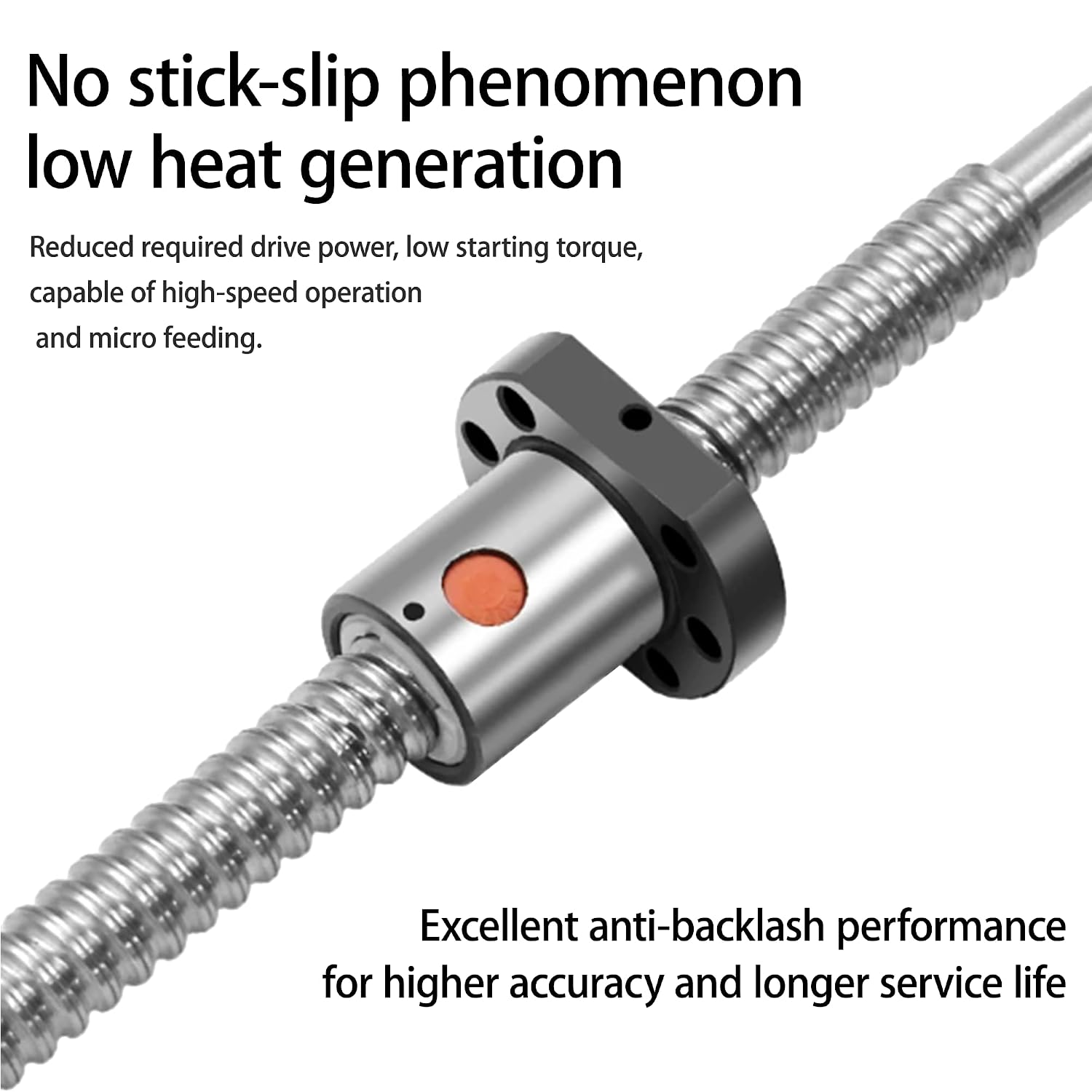 1610 Linear Motion CNC Ball Screw with Anti Backlash Nut, Coavoo SFU1610 1100mm / 43.31 inch 16mm Ballscrew with Standard End Machine for BK12 BF12