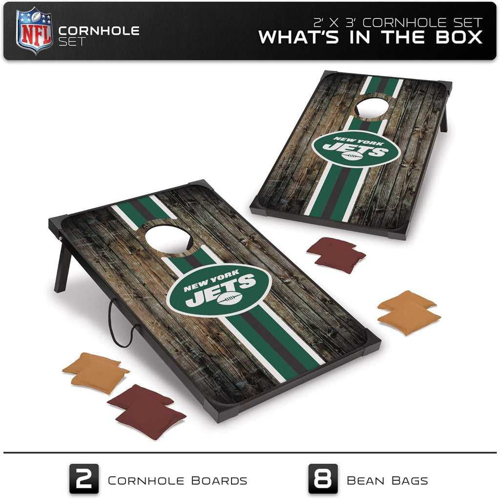 Wild Sports NFL 2' x 3' MDF Deluxe Cornhole Set - with Corners and Aprons