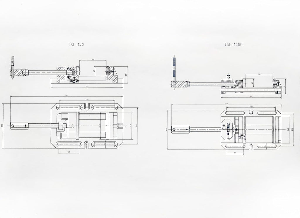KAKA Industrial Drill Press Vise,5.5 inch Opening,2 inch Jaw Width,Heavy-Duty Cast Iron Milling Machine Vice for Precision Metalworking TSL-140