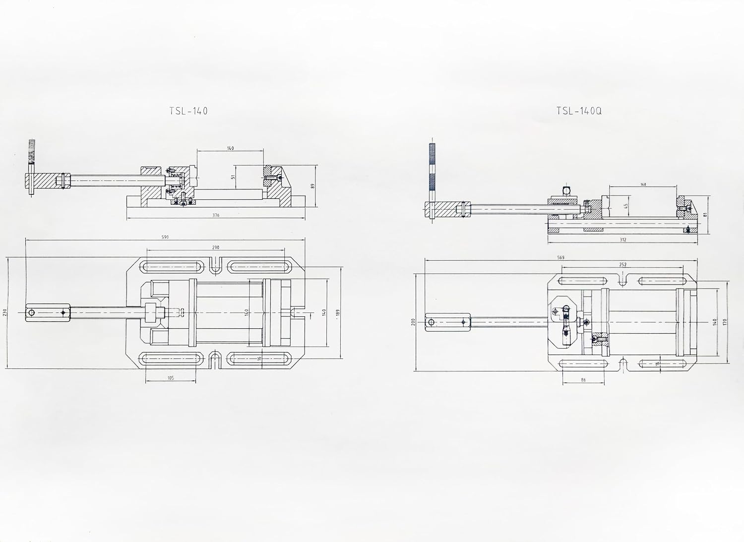 KAKA Industrial Drill Press Vise,5.5 inch Opening,2 inch Jaw Width,Heavy-Duty Cast Iron Milling Machine Vice for Precision Metalworking TSL-140