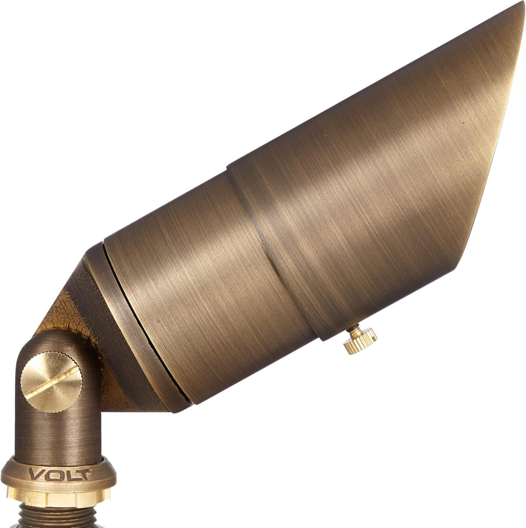 VOLT 20-Pack Top Dog 12V Cast Brass Outdoor Spotlights (Bronze) for Low Voltage Landscape Lighting of Yard, Lawn, Garden, Patio, Trees & House