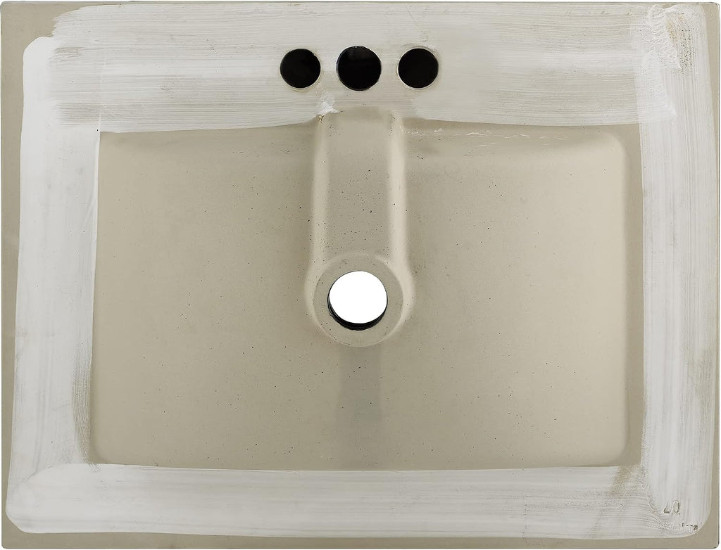 24' Ceramic Vanity Top with Three Holes in Matte Black