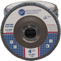 Benchmark Abrasives 4.5' x 7/8' Premium Zirconia T29 Angled Flap Discs 4 1/2 for Angle Grinder, Sanding Discs, Finishing, Rust, Stock Removal- Grinding Wheels 4 1/2 Inch (100 Pack) - 60 Grit