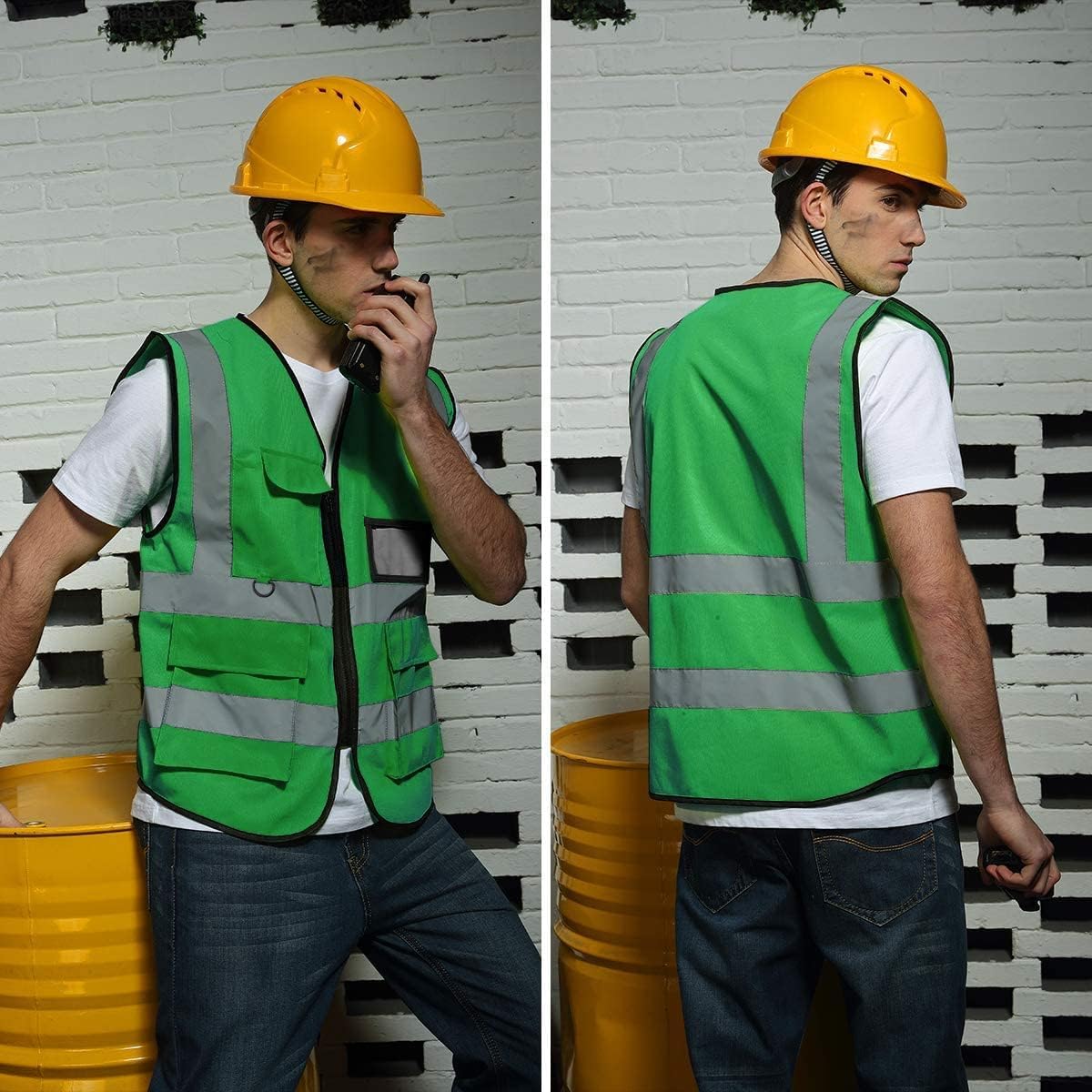 Custom Safety Vest Class 2 High Visibility Reflective Vest