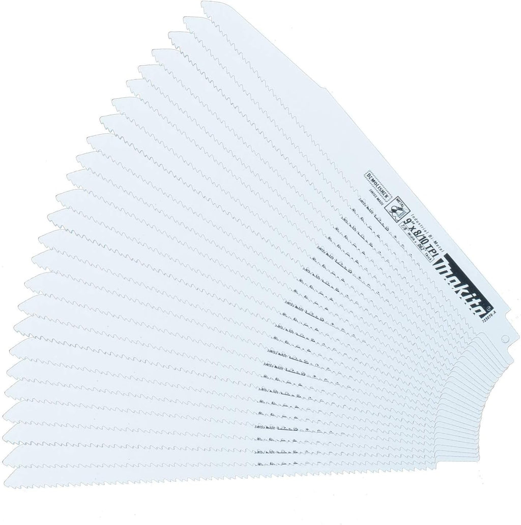 Makita 723076-A-25 9-Inch by 8/10-TPI Reciprocating Blade, 25-Pack