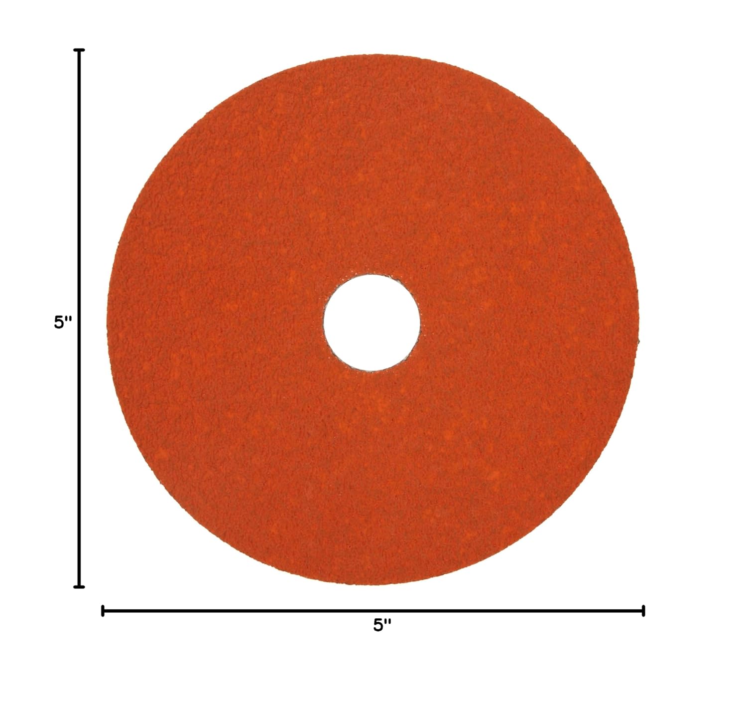 Norton SG Blaze F980 Abrasive Disc, Fiber Backing, Ceramic Aluminum Oxide, 7/8' Arbor, 5' Diameter, Grit 120 (Pack of 25)