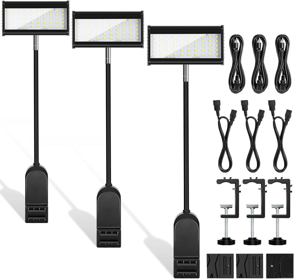 LED Trade Show Display Lights, Connectable for Exhibition Lighting | Energy-Saving Trade Show Lights, Full Accessories, Max 10 Daisy-Chainable, 360° Adjust Light, Two Mount Options