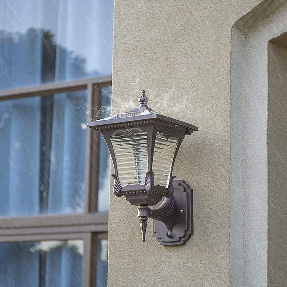 Wall Lamps Sconces Bracket Light LED Solar Aluminum Glass E27 Wall Lantern Vintage Industrial Wall Spotlights Outdoor Waterproof Door Gate Aisle Home Decorative Wall Sconce