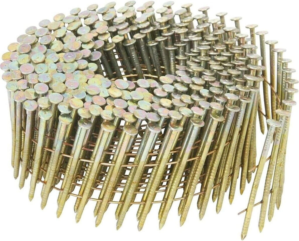 Metabo HPT 13340HPT 2-1/2' x 0.092' Electro Galvanized Ring Shank Wire Coil Siding Nails 3600 count