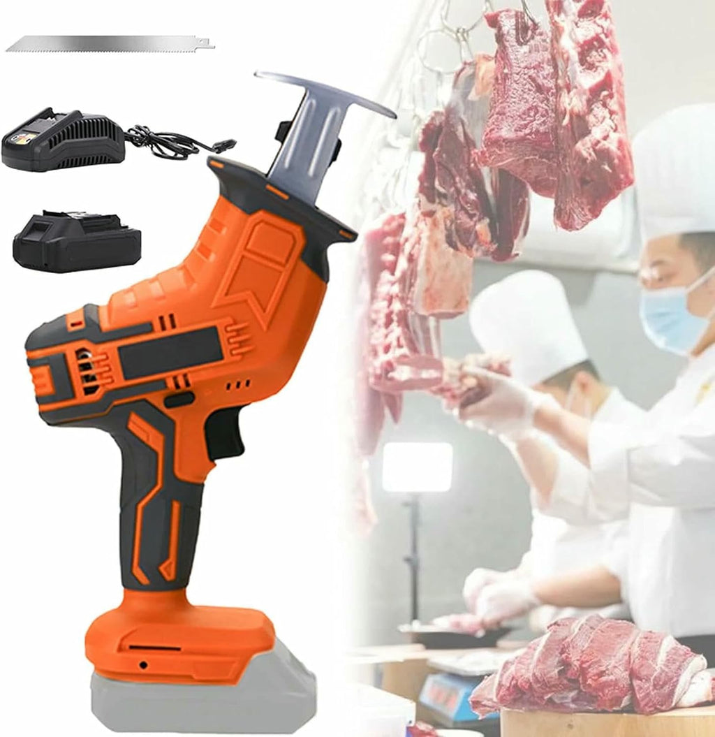 Bone Saw Machine, Electric Commercial Home Butchers Saw, Electric Reciprocating Saws,Hacksaw Handheld Cordless Tools for Cutting Meat/Bones