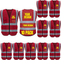 BeautyWill Bulk Custom Logo Safety Vest High Visibility Reflective Work Vests