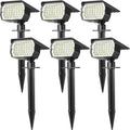 WENATY Solar Lights Outdoor Waterproof IP65, 46 LED 3 Lighting Modes Solar Powered Garden Yard Spot Solar Lights for Outside Landscape- 18 Pack (6 Pack Cool White+12 Pack Warm White)