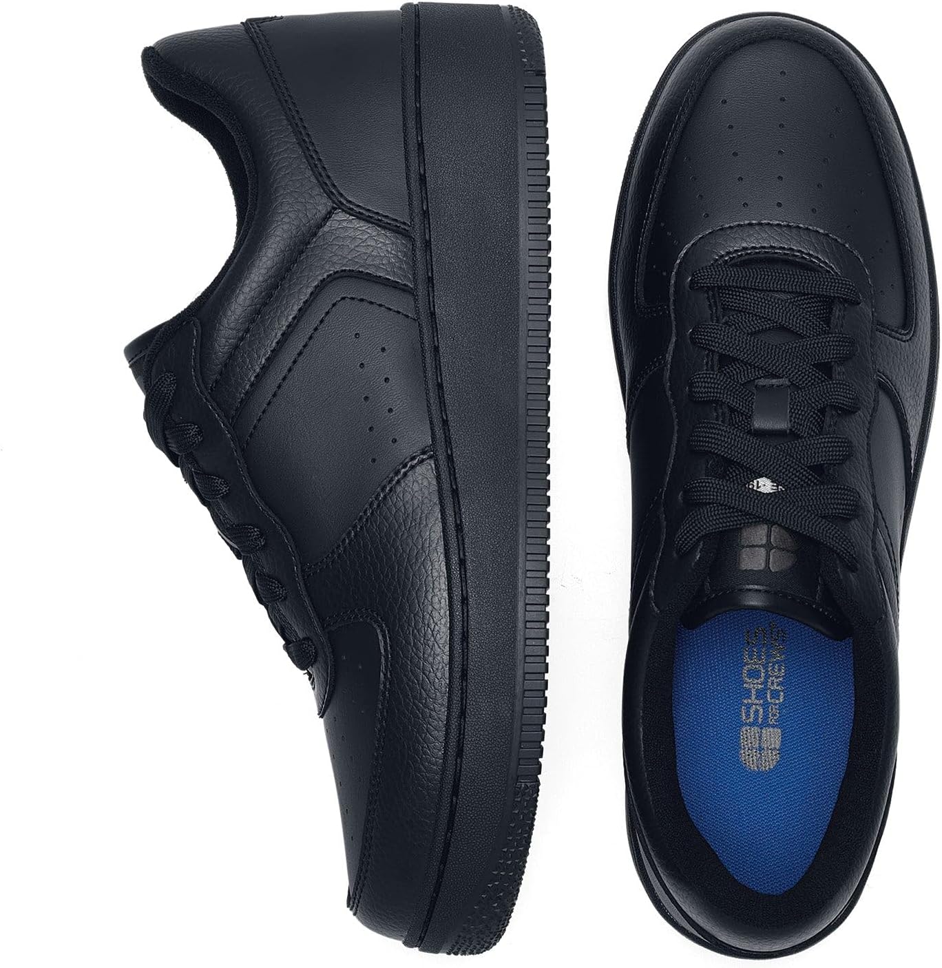 Shoes for Crews Unisex Slip-Resistant Work Sneakers - Comfortable, Non-Slip Work Shoes for Men & Women in Food Service, Warehousing, Maintenance - Holcombe