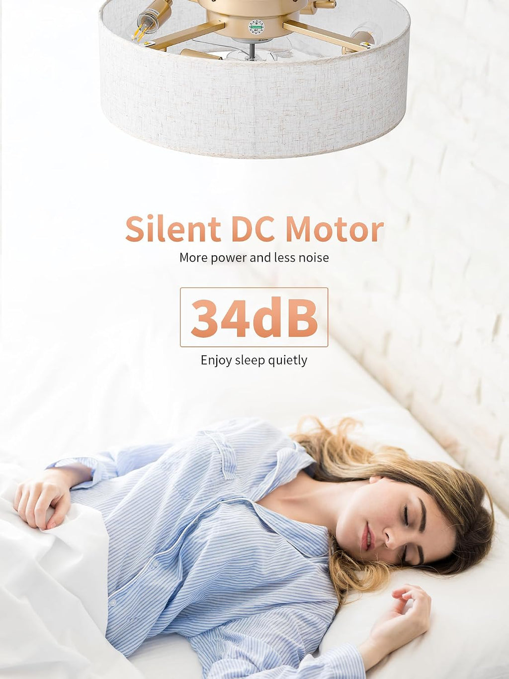 Ceiling Fans with Lights, 20' Boho Ceiling Fan with Light Flush Mount, Drum Rattan Low Profile with 6 Speeds, Remote Control for Bedroom, Nursery, Living Room