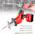 Handheld Bone Saw, Cordless Reciprocating Saw, With 4 Removable Saw Blades, Built-In Safety Lock and LED Lighting, Stroke Speed 2000/Min, Suitable for Cutting Metal, Wood, Etc.